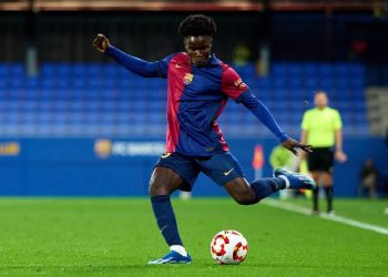 David Oduro s’est entrainé avec l’équipe première du Barça