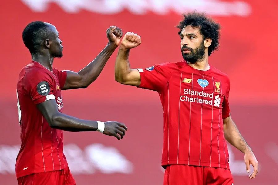 Sadio Mané et Mohamed Salah