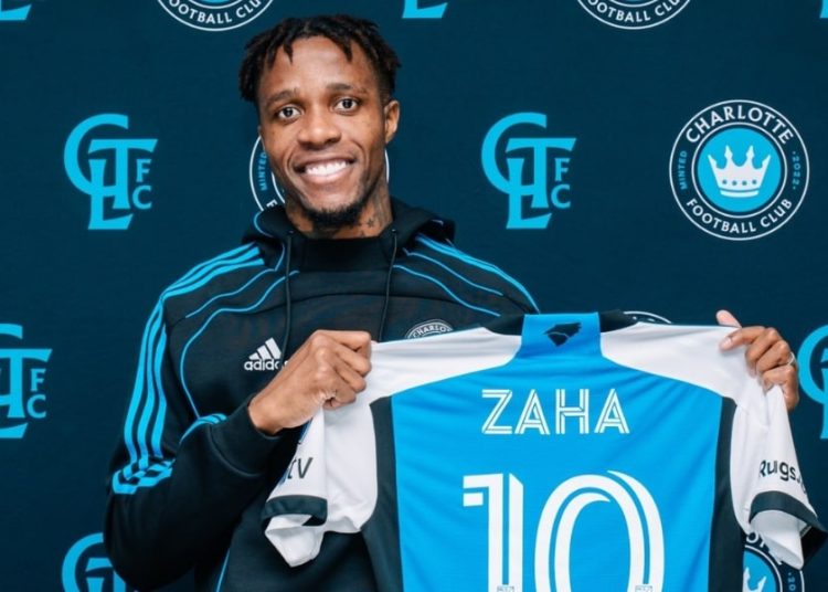 Wilfried Zaha rejoint officiellement le Charlotte FC en MLS