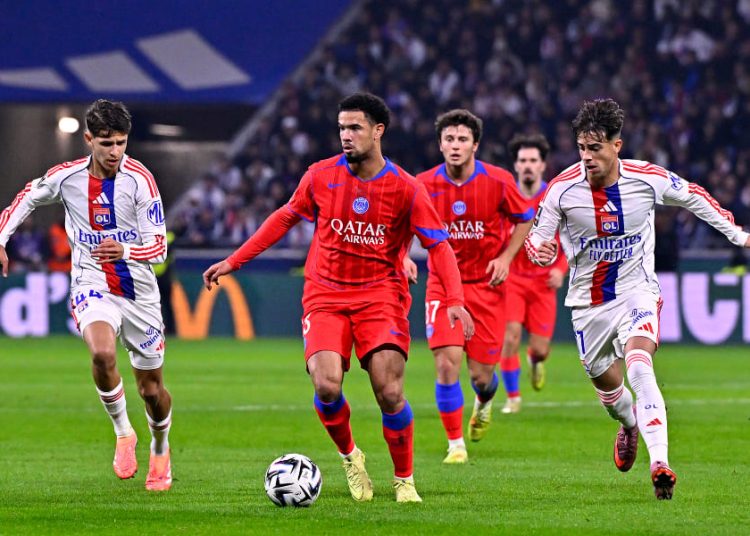Lyon-Paris SG. Source photo site officiel du PSG