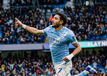 Omar Marmoush. Source photo : site officiel de Manchester City
