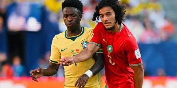 Brésil vs Maroc à la Coupe du Monde. Source photo : page officielle de la fédération brésilienne de football sur Facebook