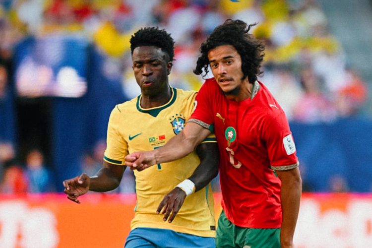 Brésil vs Maroc à la Coupe du Monde. Source photo : page officielle de la fédération brésilienne de football sur Facebook