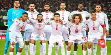 Equipe de Tunisie. Source photo : page officielle des Aigles de Carthage sur Facebook