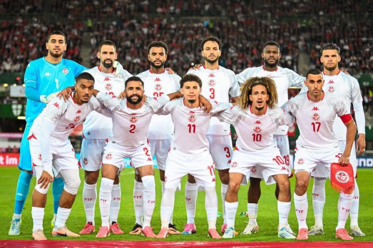 Equipe de Tunisie. Source photo : page officielle des Aigles de Carthage sur Facebook