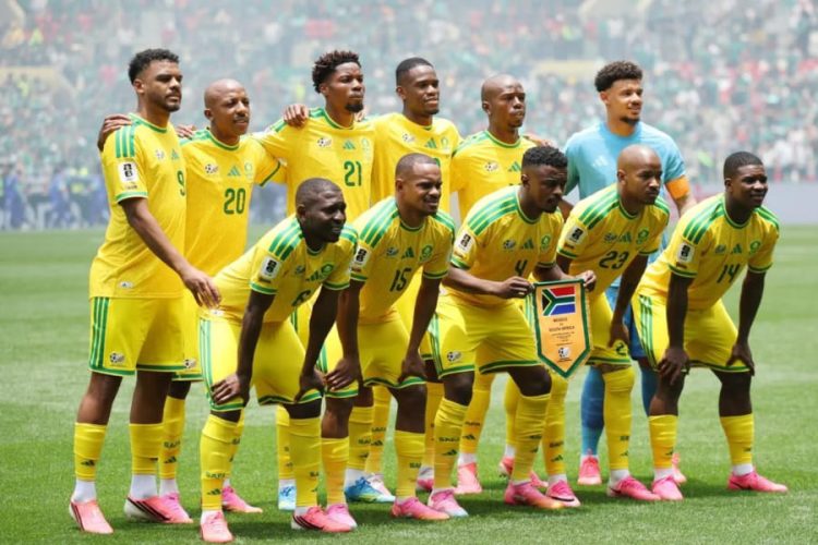 Equipe de l'Afrique du Sud. Source photo : page officielle des Bafana Bafana sur Facebook