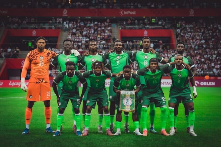 L'équipe du Nigeria. Source photo : compte officiel des Super Eagles sur X