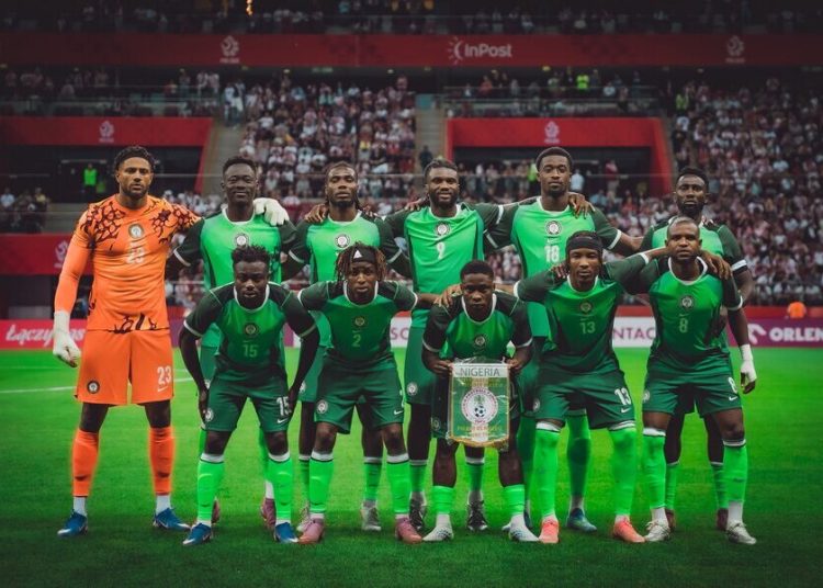 L'équipe du Nigeria. Source photo : compte officiel des Super Eagles sur X
