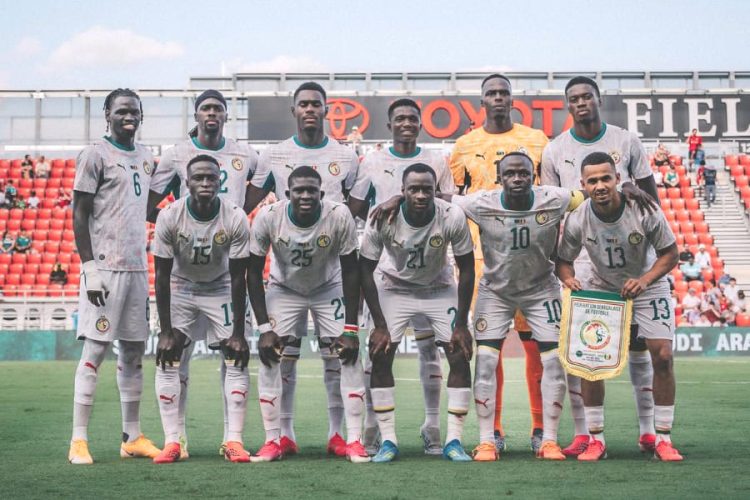 L'équipe du Sénégal. Source photo : page officielle de la Fédération Sénégalaise de Football sur Facebook