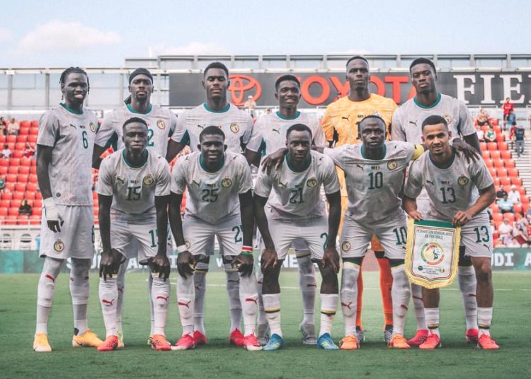 L'équipe du Sénégal. Source photo _ page officielle de la Fédération Sénégalaise de Football sur Facebook