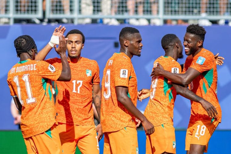 L'équipe ivoirienne. Source photo : page de l'Equipe Nationale de Football Côte d'Ivoire sur Facebook