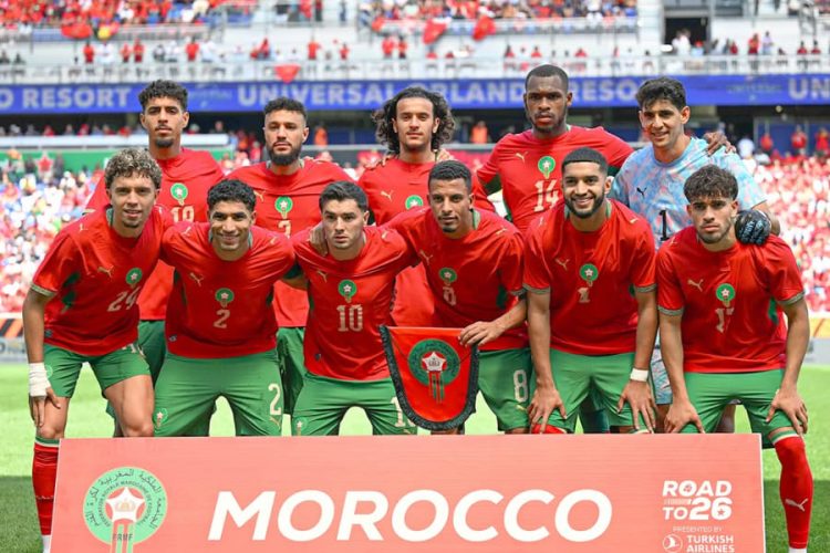 L'équipe nationale du Maroc. Source photo : compte officiel des Lions de l'Atlas sur Instagram