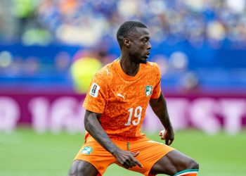Nicolas Pépé. Source photo : page de l'Equipe Nationale de Football Côte d'Ivoire sur Facebook