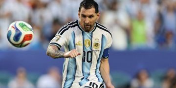 Lionel Messi. Page officielle de l'équipe d'Argentine sur Facebook