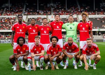 Manchester United en amical. Page officielle du club sur Facebook