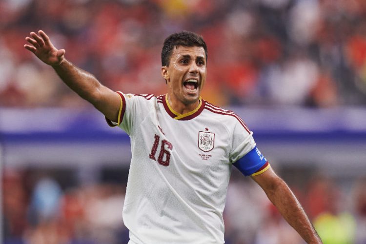 Rodri. Source photo compte officiel de l'équipe d'Espagne sur X