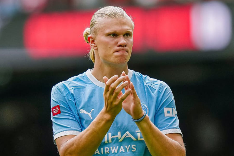 Erling Haaland. Site officiel de Manchester City