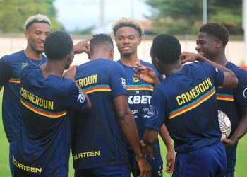 L'équipe du Cameroun. Page des Lions Indomptables sur Facebook