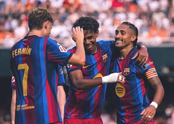 Les joueurs du FC Barcelone. Site officiel du club catalan